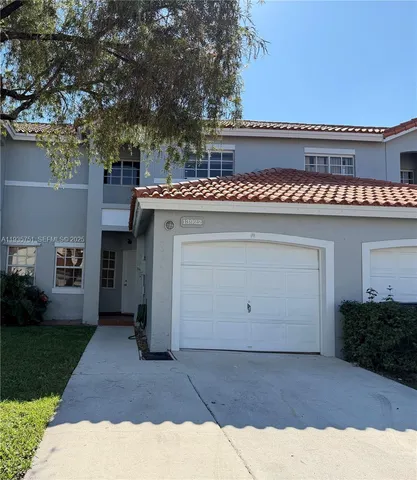 a view of a house with a space