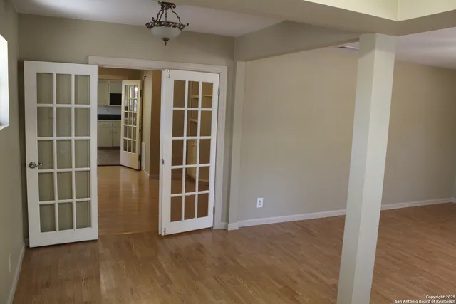 wooden floor in a room