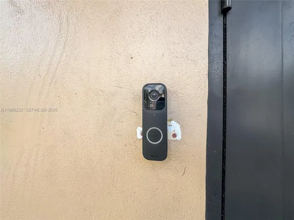 a close view of door lock