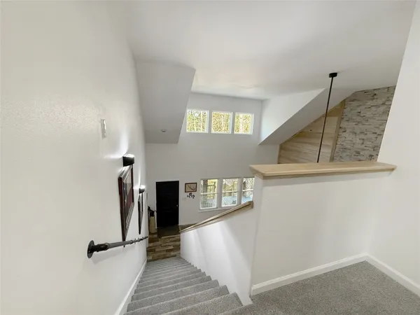 a view of an entryway with seating