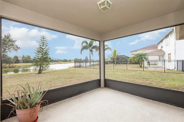 a view of ocean from a balcony