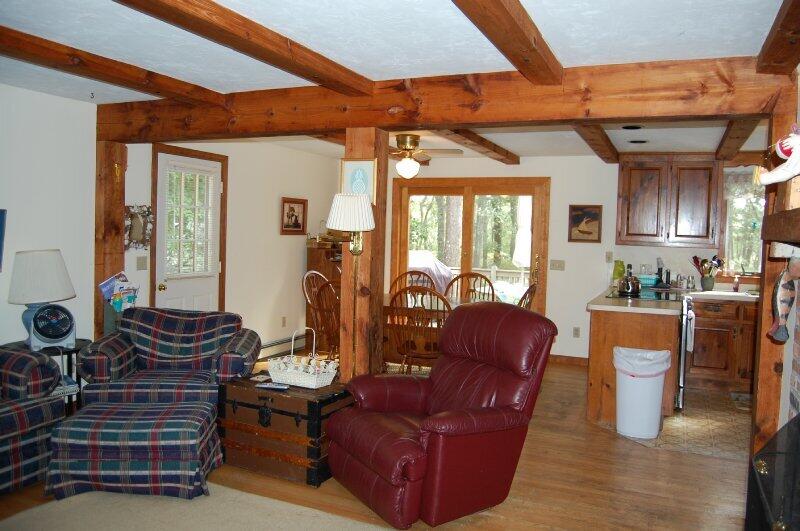 27 Pine View Drive Brewster, MA 02631 - Photo 4 of 17 a living room with furniture a fireplace and large windows