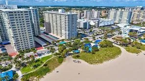 a view of a city with tall buildings