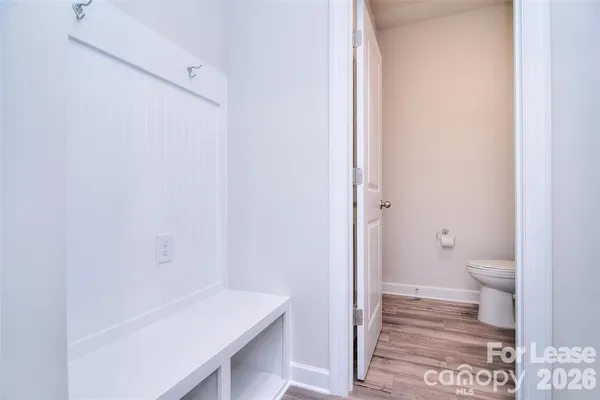 a bathroom with a toilet