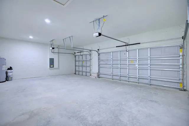 a view of a garage room