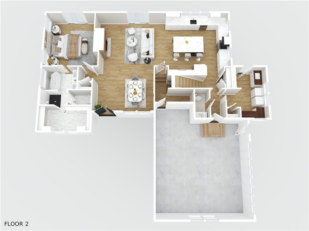 369 Hunting House Road Glocester, RI 02857 - Photo 46 of 47 Virtually staged 3d floor plan