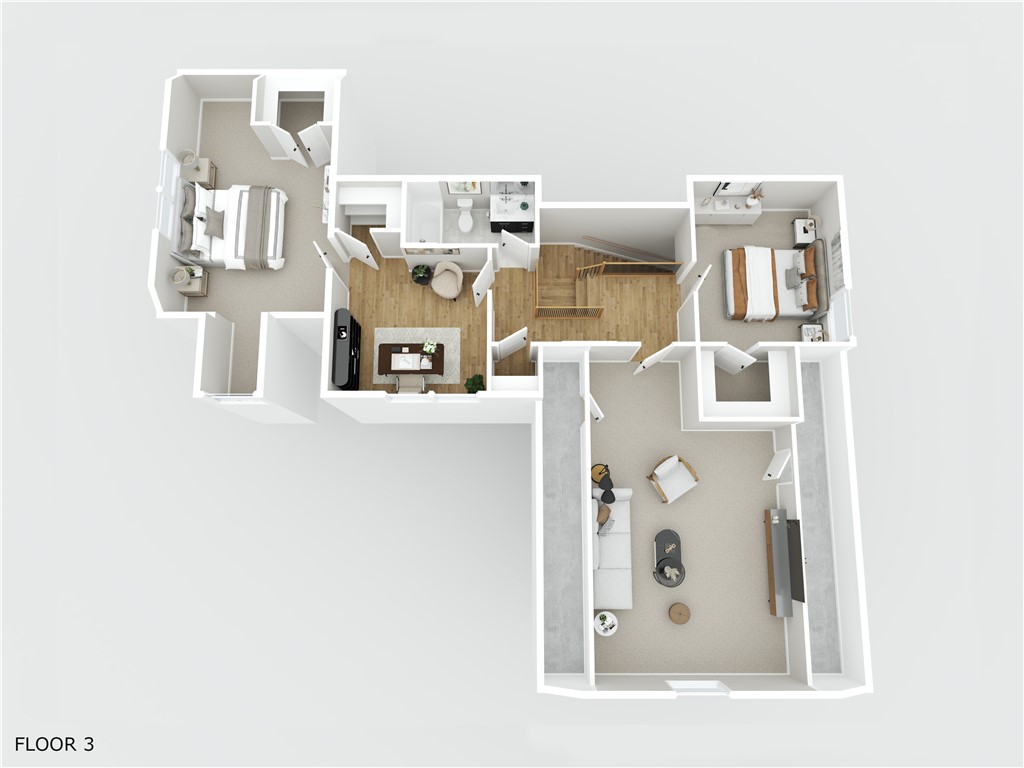 369 Hunting House Road Glocester, RI 02857 - Photo 47 of 47 Virtually staged 3d floor plan