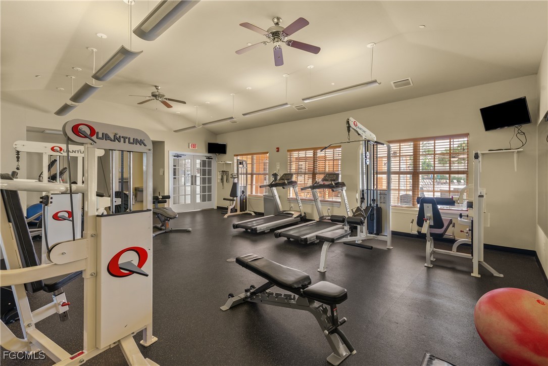 10173 Via Colomba Circle Fort Myers, FL 33966 - Photo 50 of 50 a view of a room with gym equipment