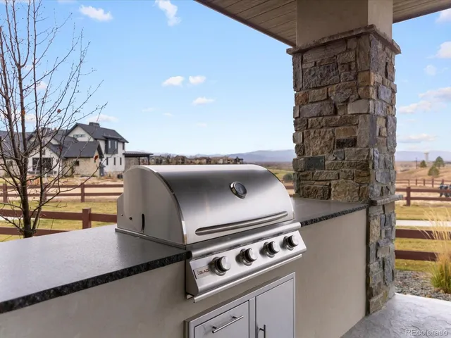 a view of roof with city view