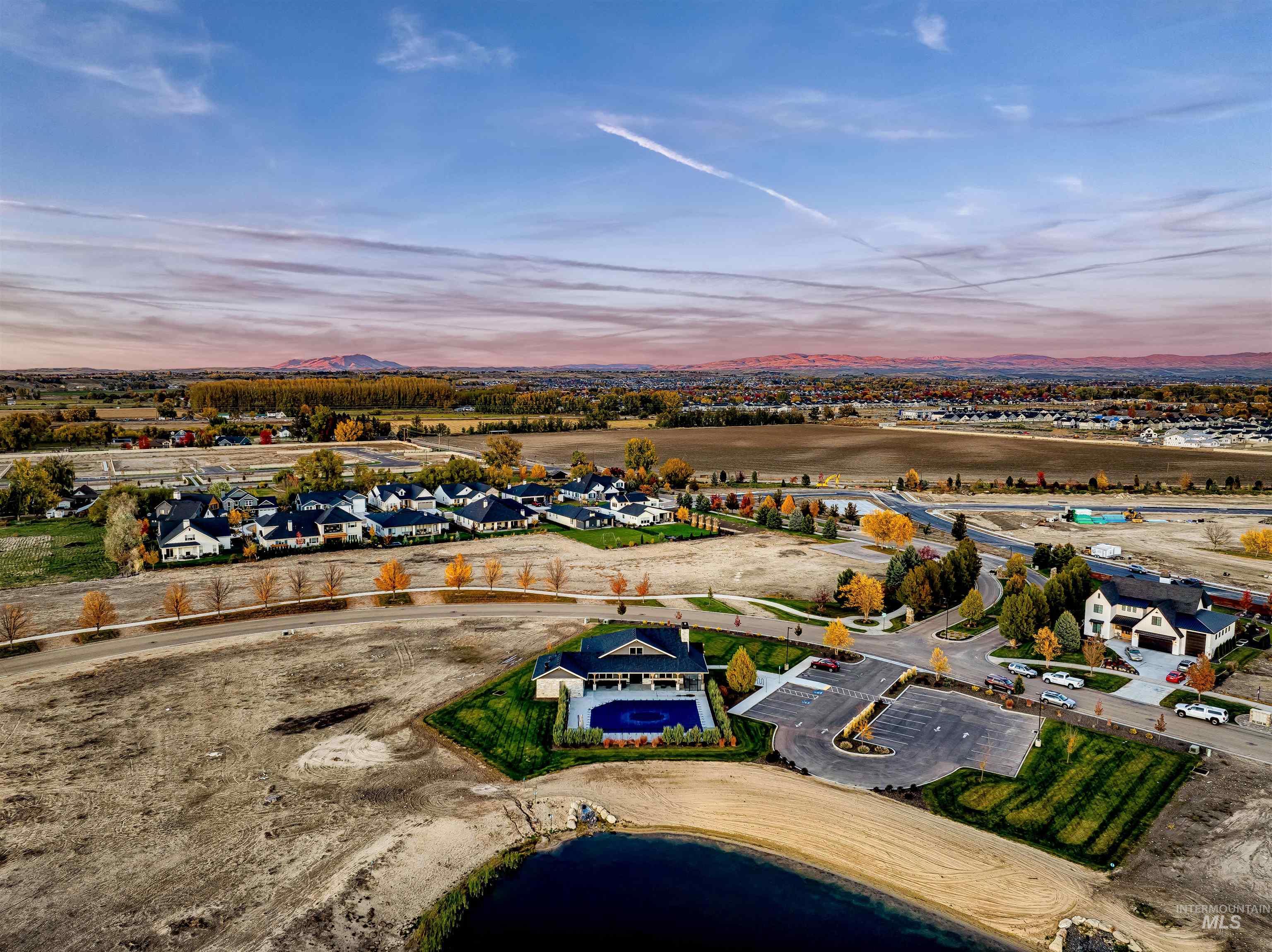21583 River Ranch Lane Star, ID 83669 - Photo 22 of 26 Aerial perspective of suburban area featuring a large body of water