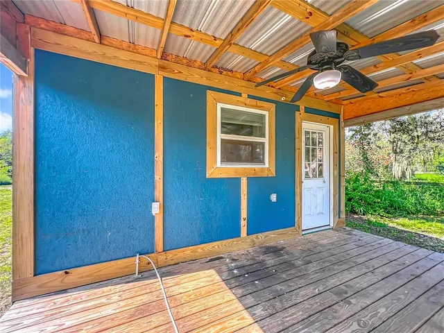 a view of a backyard of a house