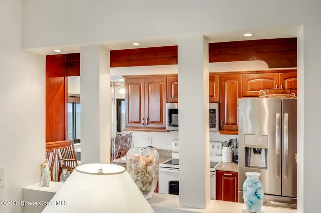 view of hall way with mirror