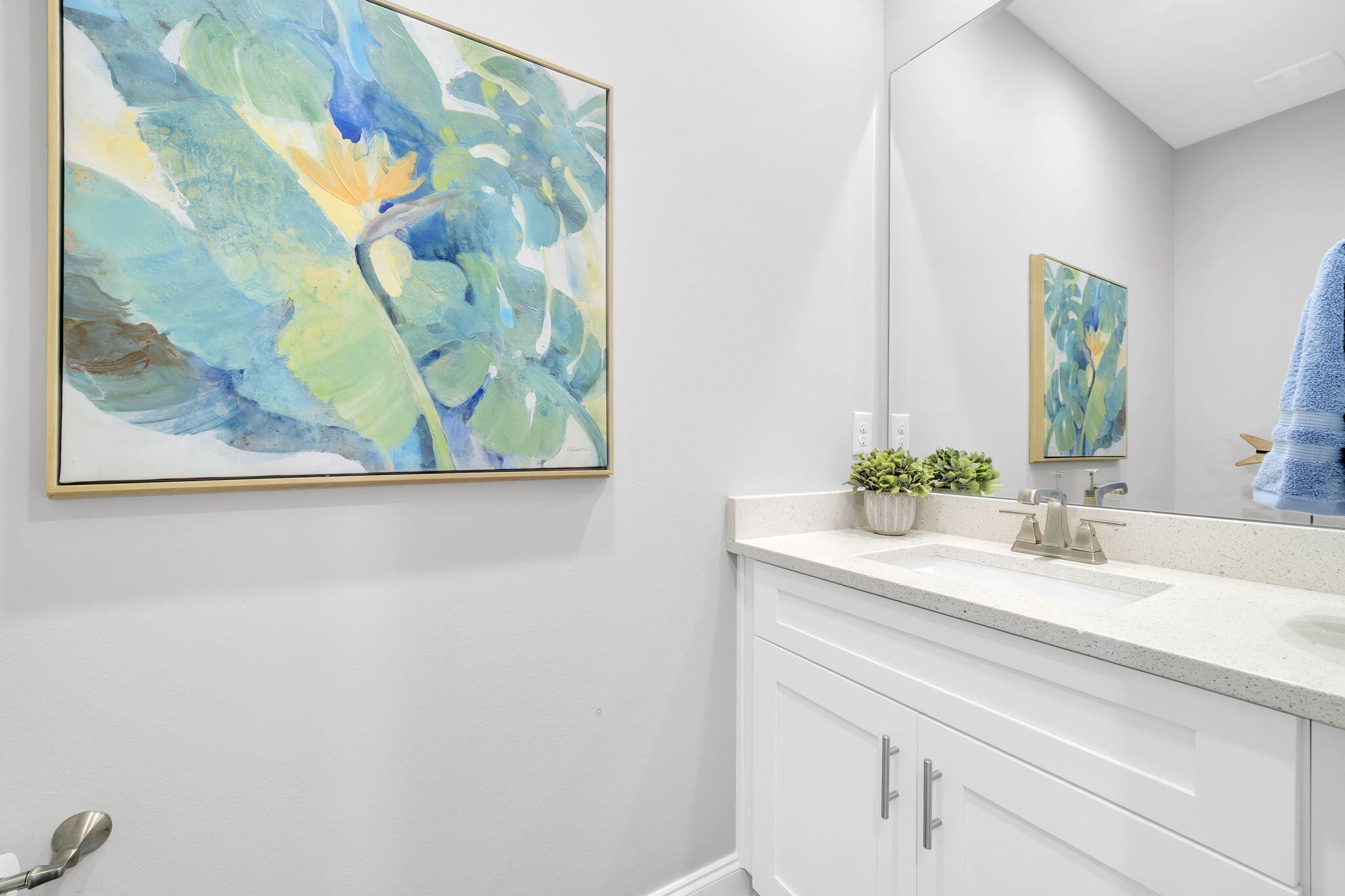 304 Windrow Way Inlet Beach Inlet Beach, FL 32461 - Photo 11 of 70 a sink with a painting on the wall