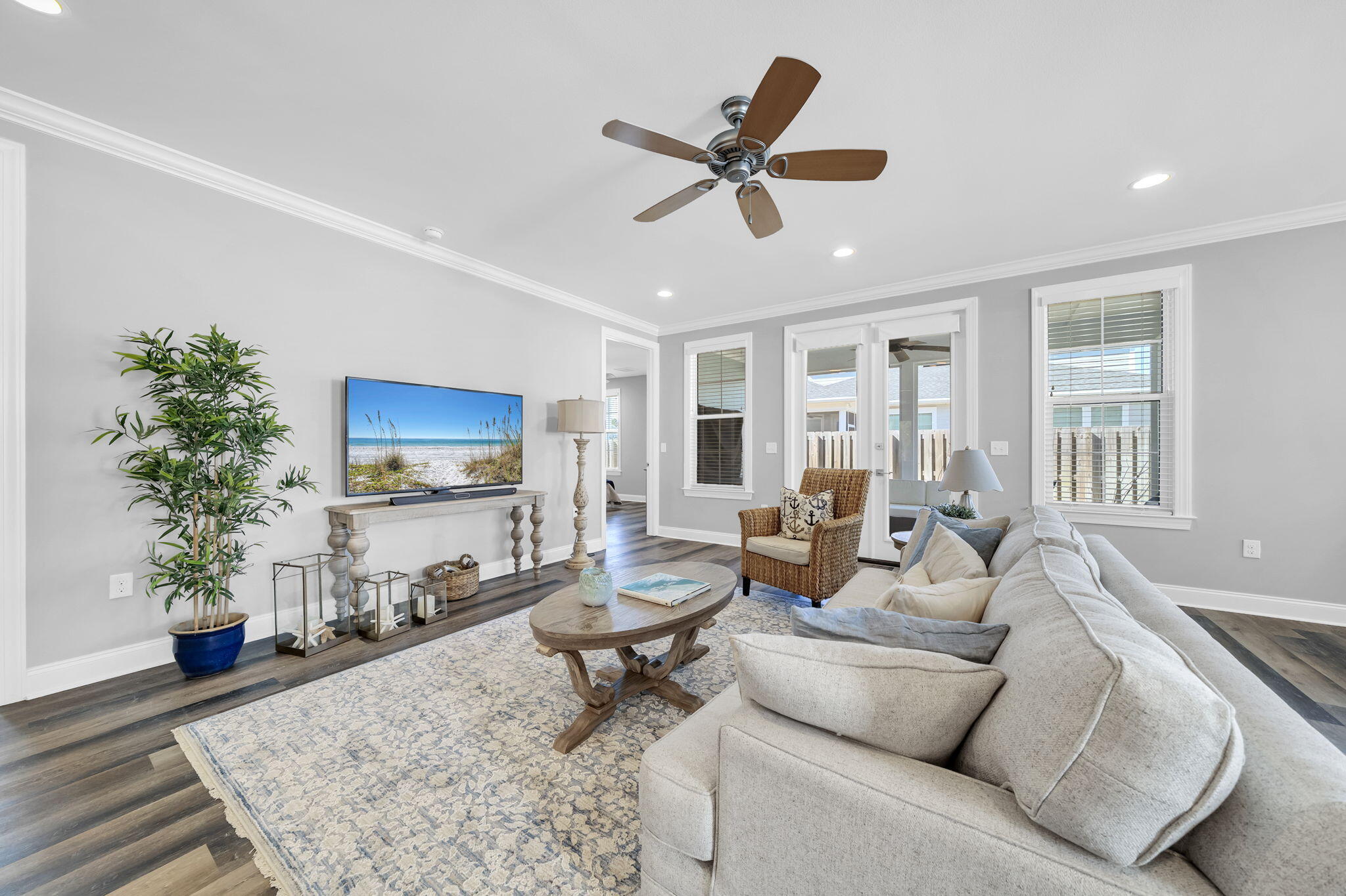 304 Windrow Way Inlet Beach Inlet Beach, FL 32461 - Photo 18 of 70 a living room with furniture and a flat screen tv