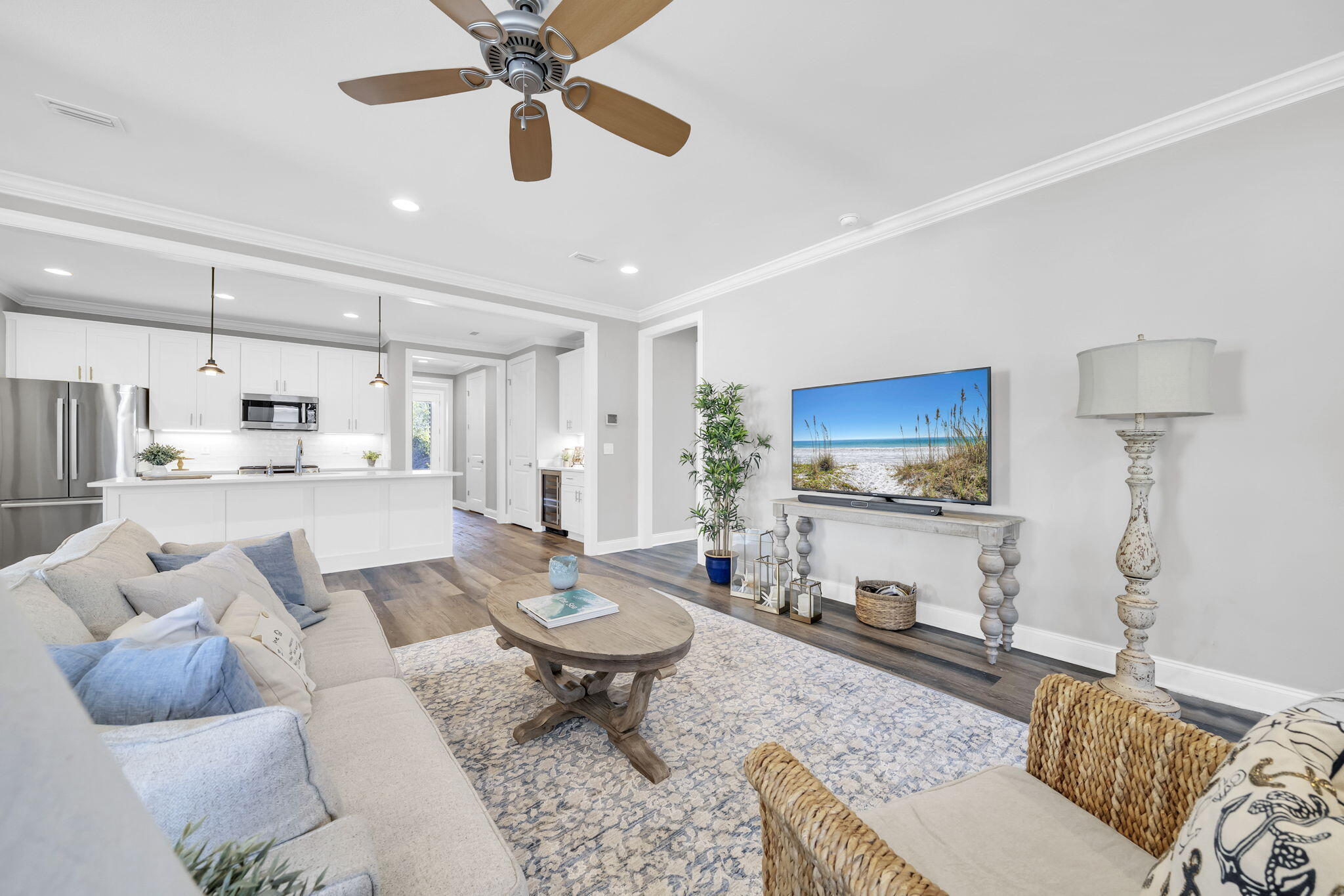 304 Windrow Way Inlet Beach Inlet Beach, FL 32461 - Photo 19 of 70 a living room with furniture and a flat screen tv