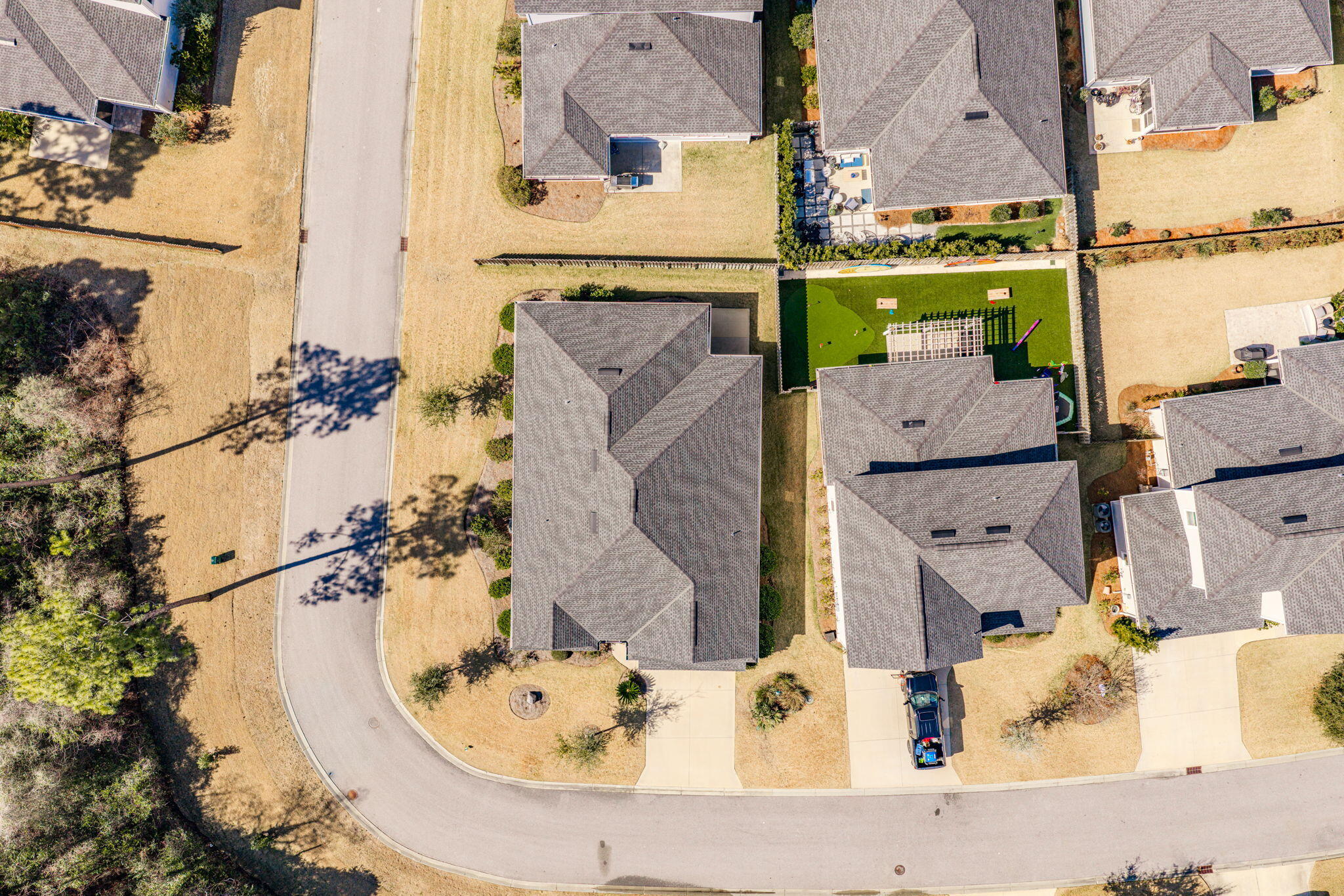 304 Windrow Way Inlet Beach Inlet Beach, FL 32461 - Photo 48 of 70 an aerial view of a house with a swimming pool