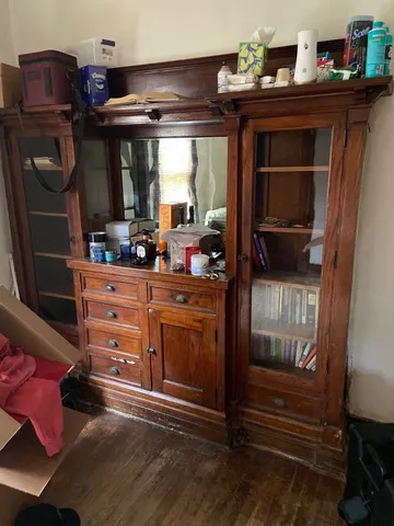 a room with storage and utility