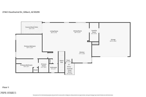 $2,665 | 2746 South Southwind Drive, Gilbert, AZ 85295