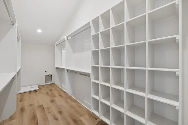 a view of a walk in closet