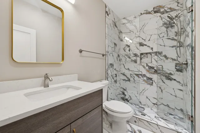 a view of a hallway with closet area