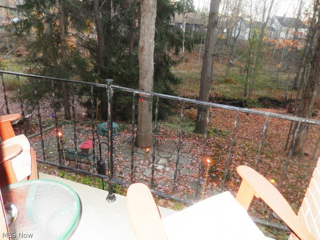 7439 Midland Road Independence, OH 44131 - Photo 19 of 22 Balcony with Backyard and Lower Level Patio View
