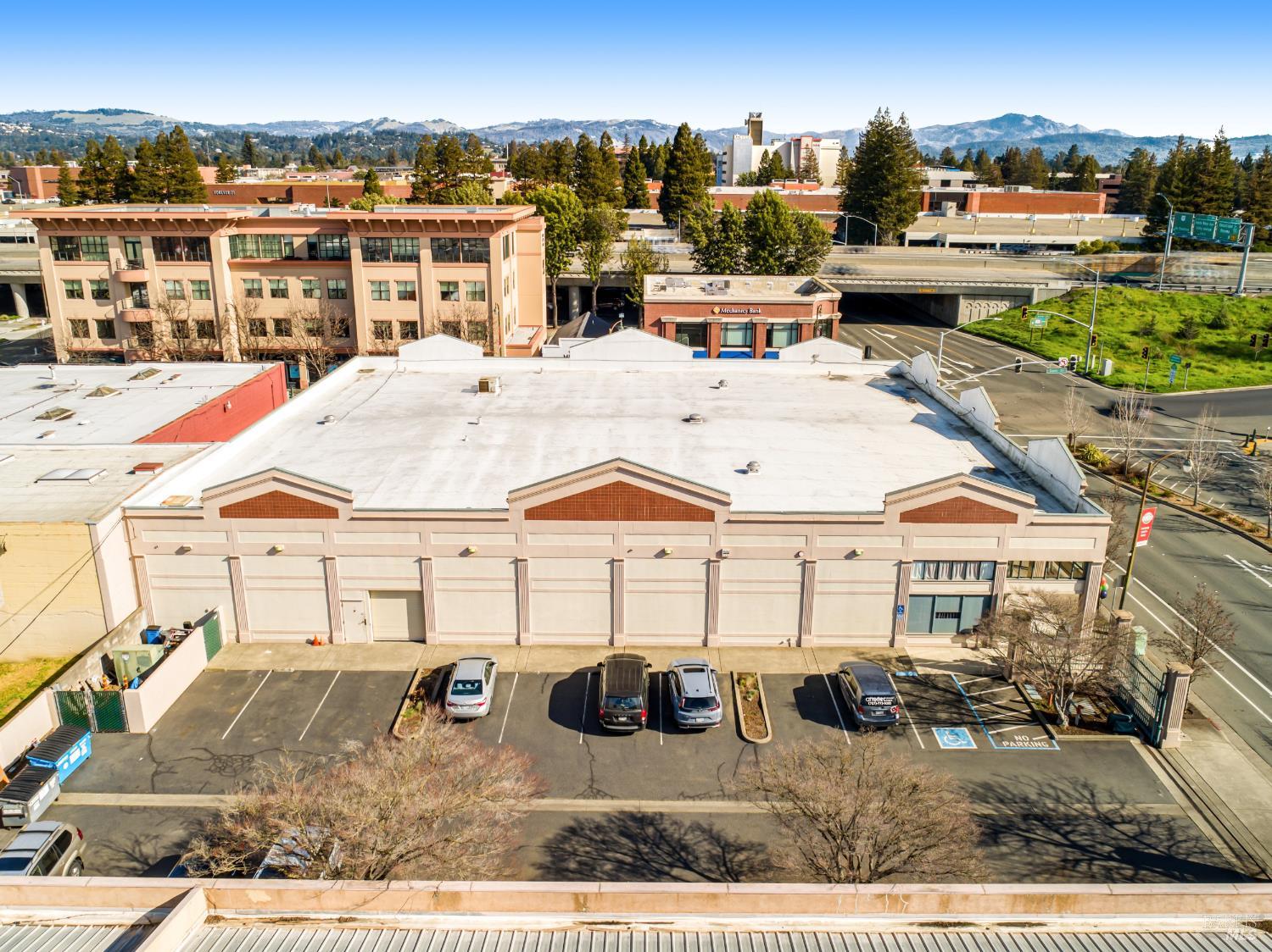 145 West 3rd Street Santa Rosa, CA 95401 - Photo 20 of 21 Exterior of the west side of the building and the parking lot