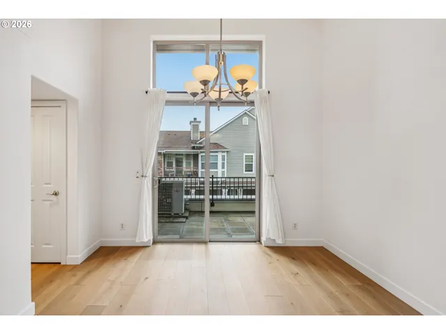 a view of workspace with wooden floor