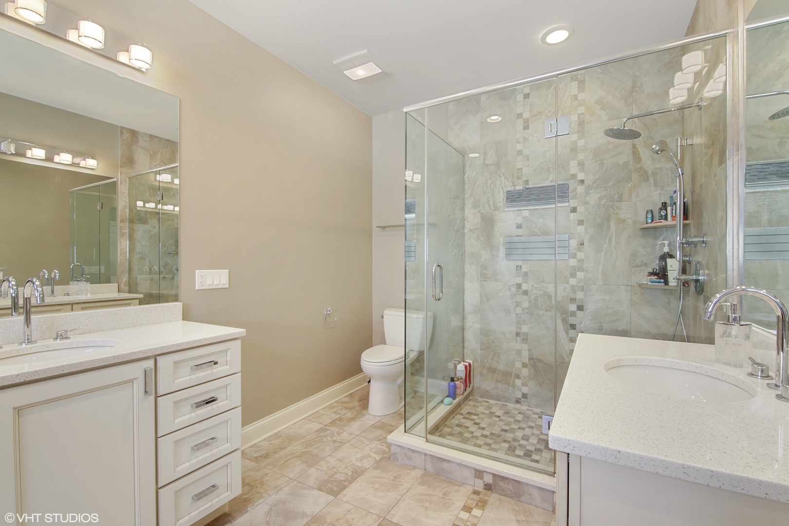 435 Ridge Road Highland Park, IL 60035 - Photo 16 of 30 a bathroom with a sink a toilet and shower