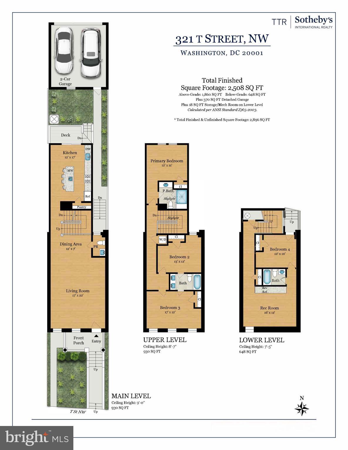 321 T Street Northwest Washington, DC 20001 - Photo 42 of 42 Floor Plan