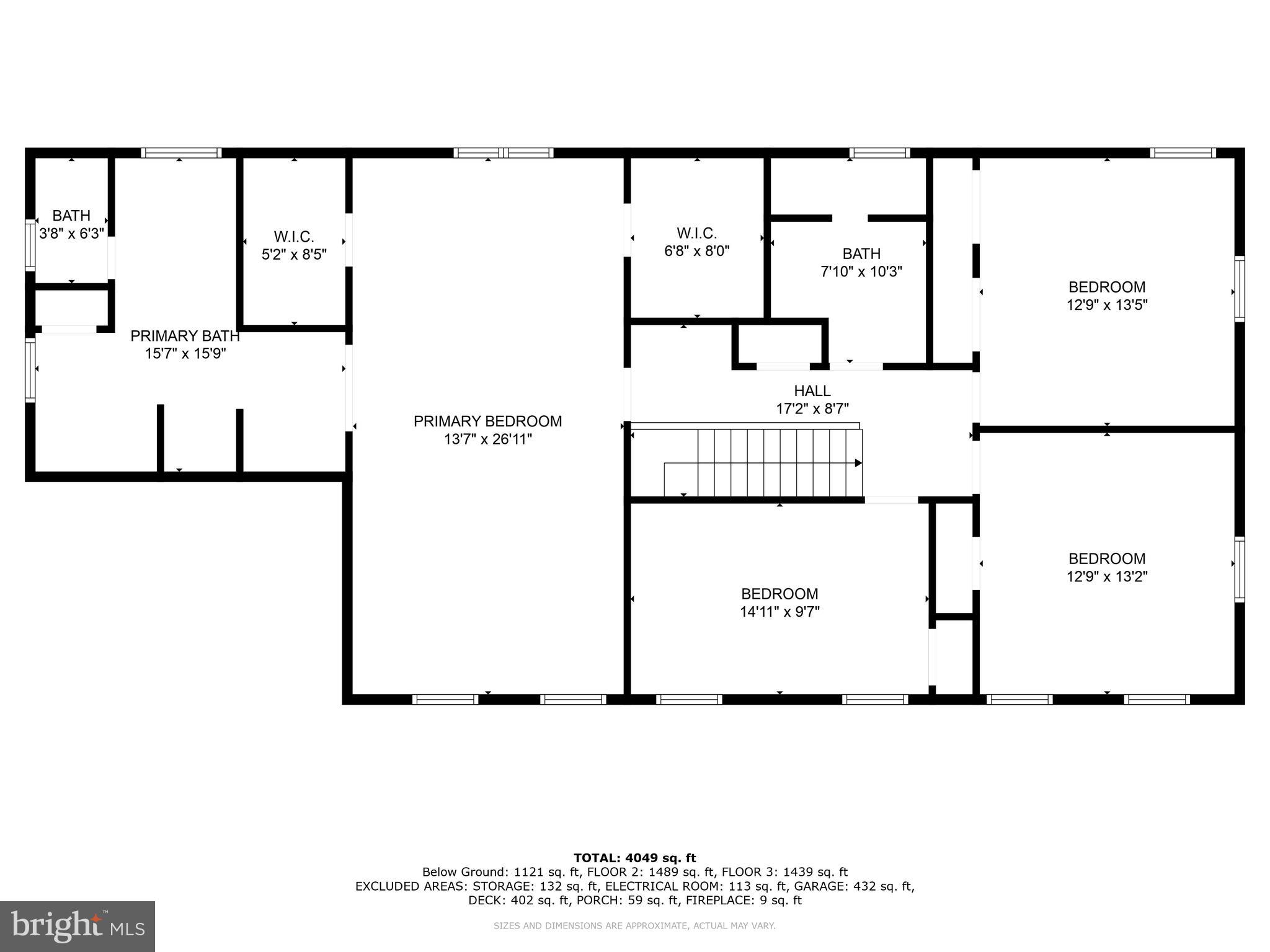 11 Moss Road Sterling, VA 20165 - Photo 70 of 71 Floor Plan - Upper Level