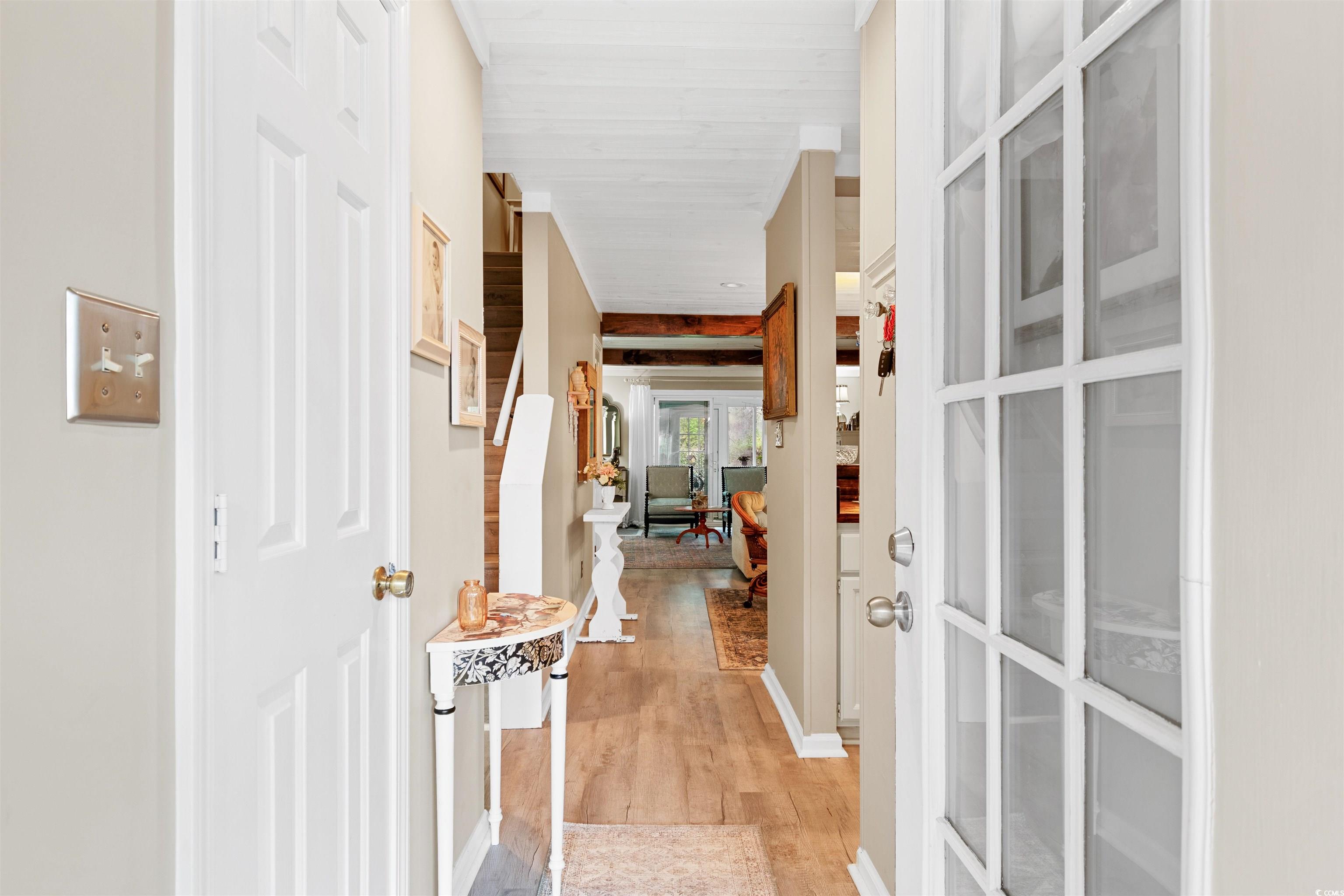 1830 Fairway Ridge Drive, Unit 6F Myrtle Beach, SC 29575 - Photo 3 of 31 Corridor with light hardwood / wood-style flooring