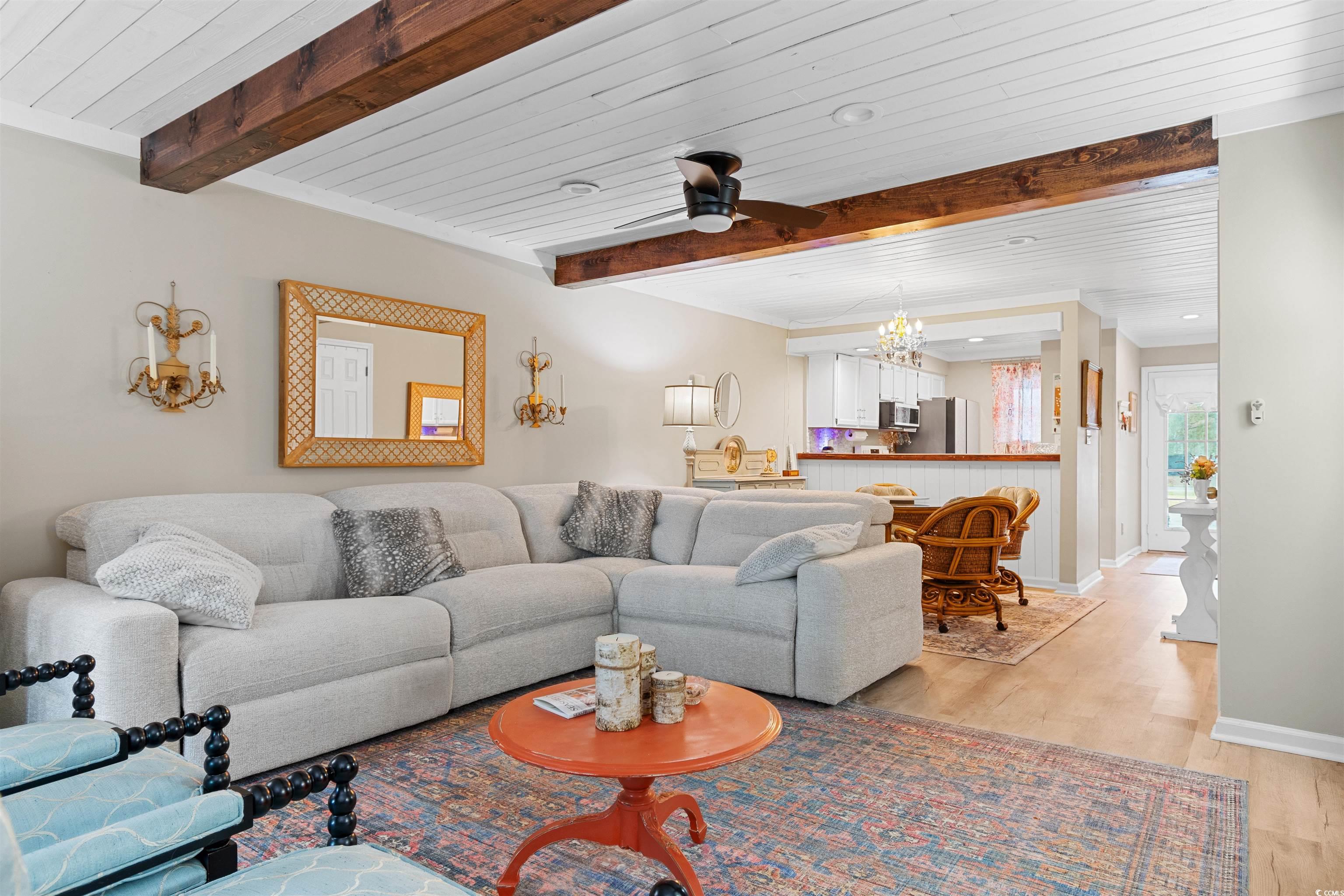 1830 Fairway Ridge Drive, Unit 6F Myrtle Beach, SC 29575 - Photo 8 of 31 Living room with light hardwood / wood-style floor