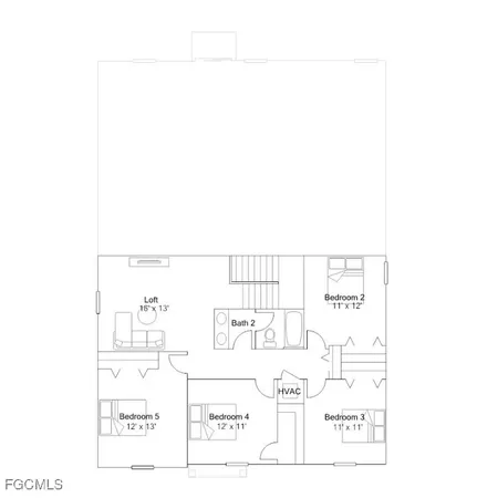 a picture of a room with a white wall and an umbrella