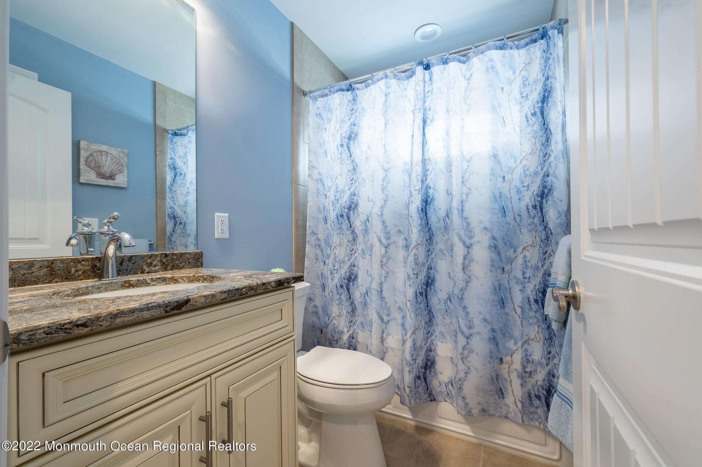 29 Fielder Avenue Seaside Heights, NJ 08751 - Photo 11 of 31 a bathroom with a granite countertop sink toilet and shower
