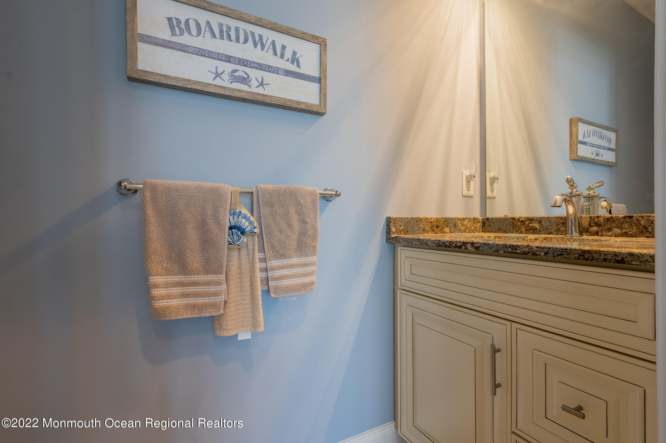 29 Fielder Avenue Seaside Heights, NJ 08751 - Photo 17 of 31 a bathroom with a sink and a mirror