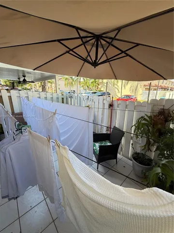 a view of outdoor space with sitting area