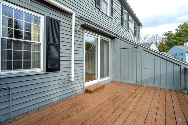 a view of a house with a deck