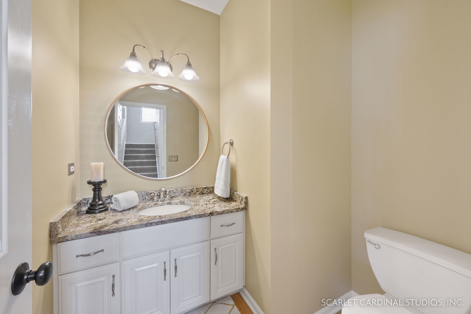 4860 Snapjack Circle Naperville, IL 60564 - Photo 11 of 35 a bathroom with a granite countertop toilet sink and mirror