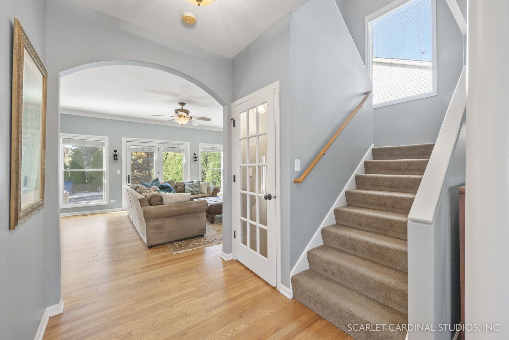 4860 Snapjack Circle Naperville, IL 60564 - Photo 12 of 35 a view of staircase with white walls and windows
