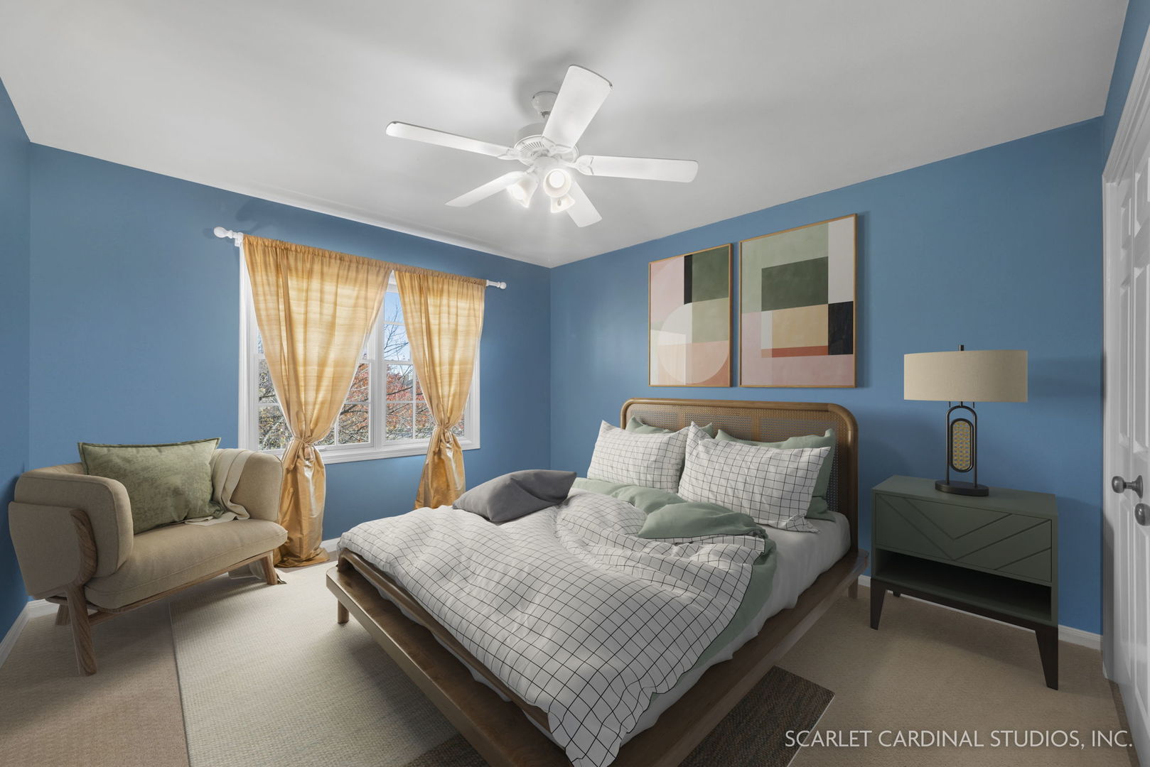 4860 Snapjack Circle Naperville, IL 60564 - Photo 19 of 35 a bedroom with a bed couch and window