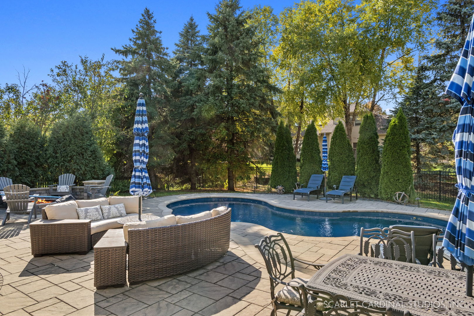 4860 Snapjack Circle Naperville, IL 60564 - Photo 24 of 35 a view of a couches with fire pit