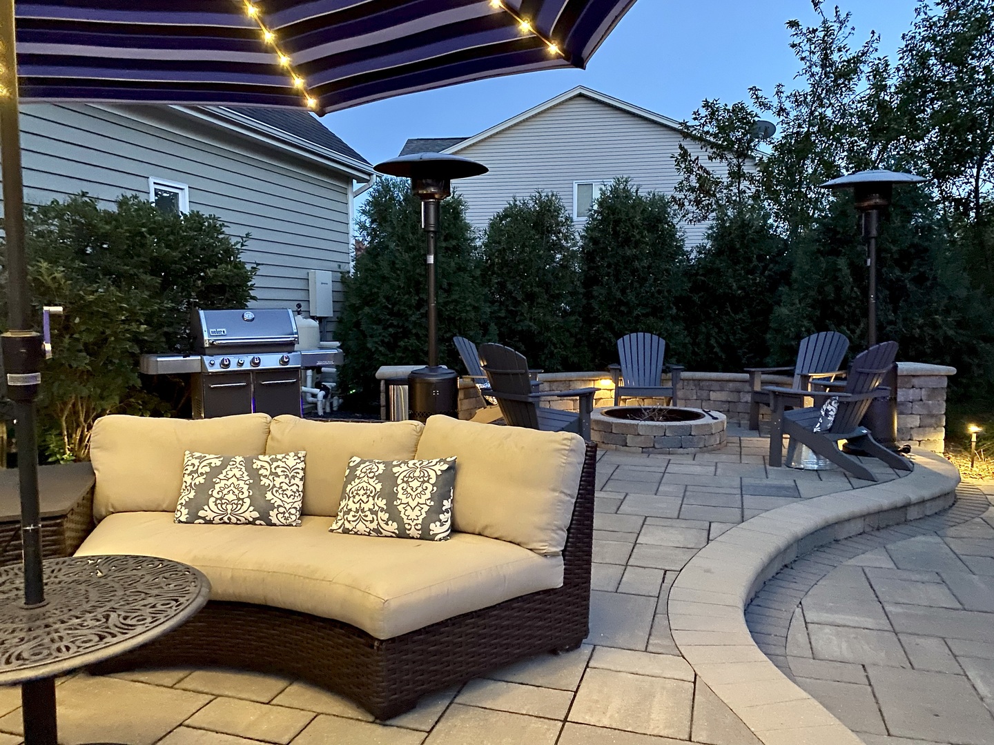 4860 Snapjack Circle Naperville, IL 60564 - Photo 31 of 35 a view of patio with couches and a fire pit