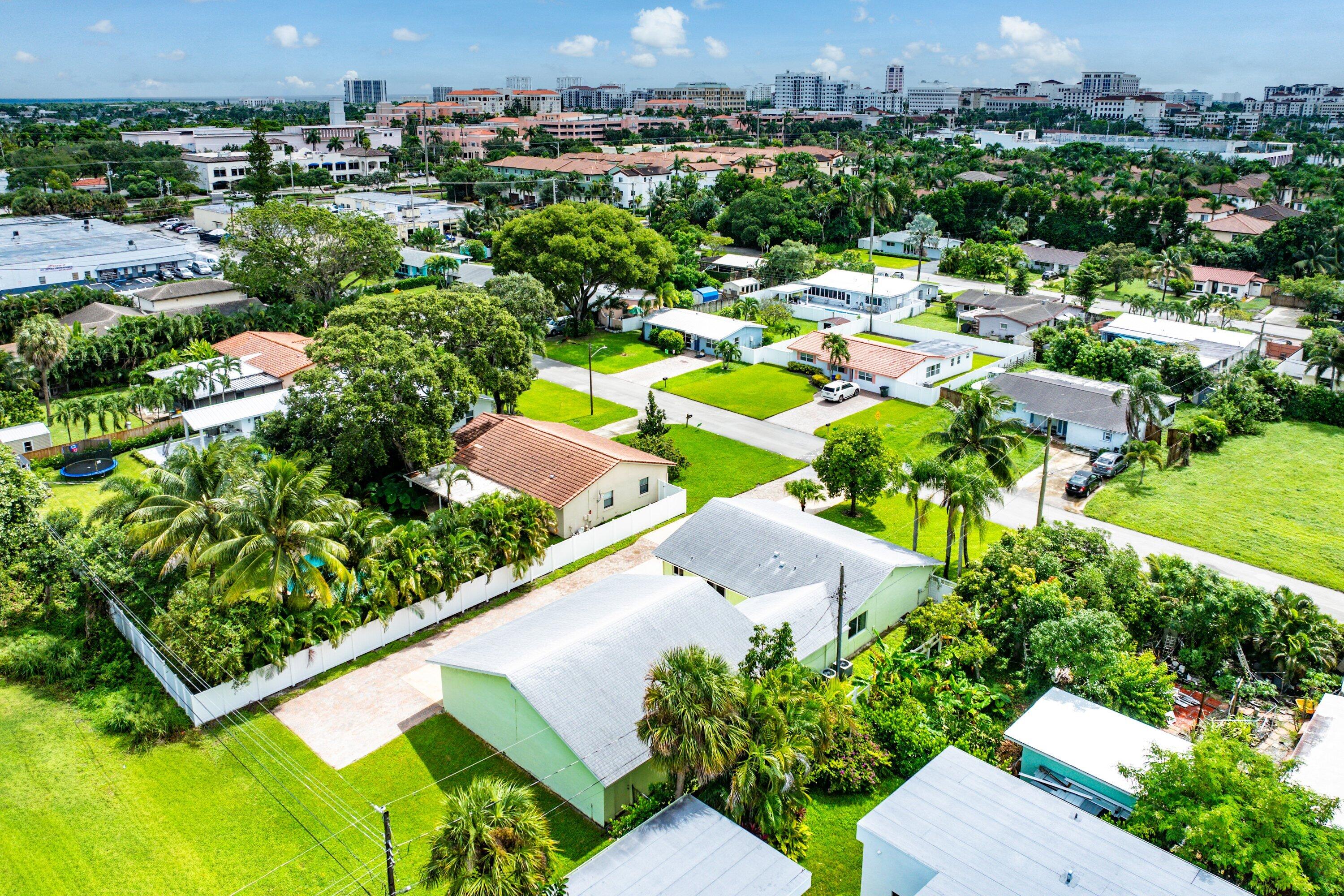165 Northwest 8th Street Boca Raton, FL 33432 - Photo 37 of 42 an aerial view of residential houses with outdoor space and street view