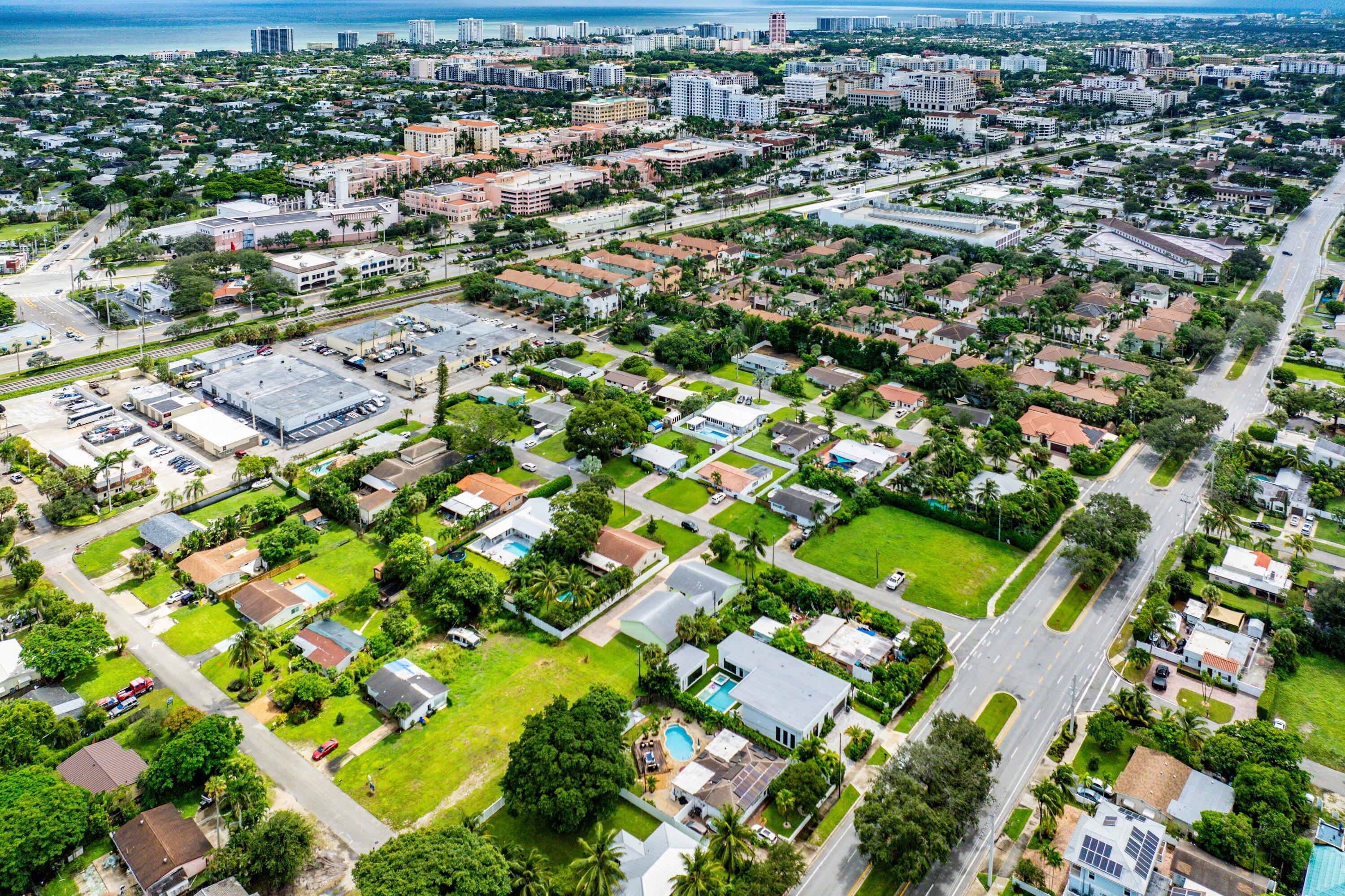 165 Northwest 8th Street Boca Raton, FL 33432 - Photo 41 of 42 an aerial view of residential houses with outdoor space