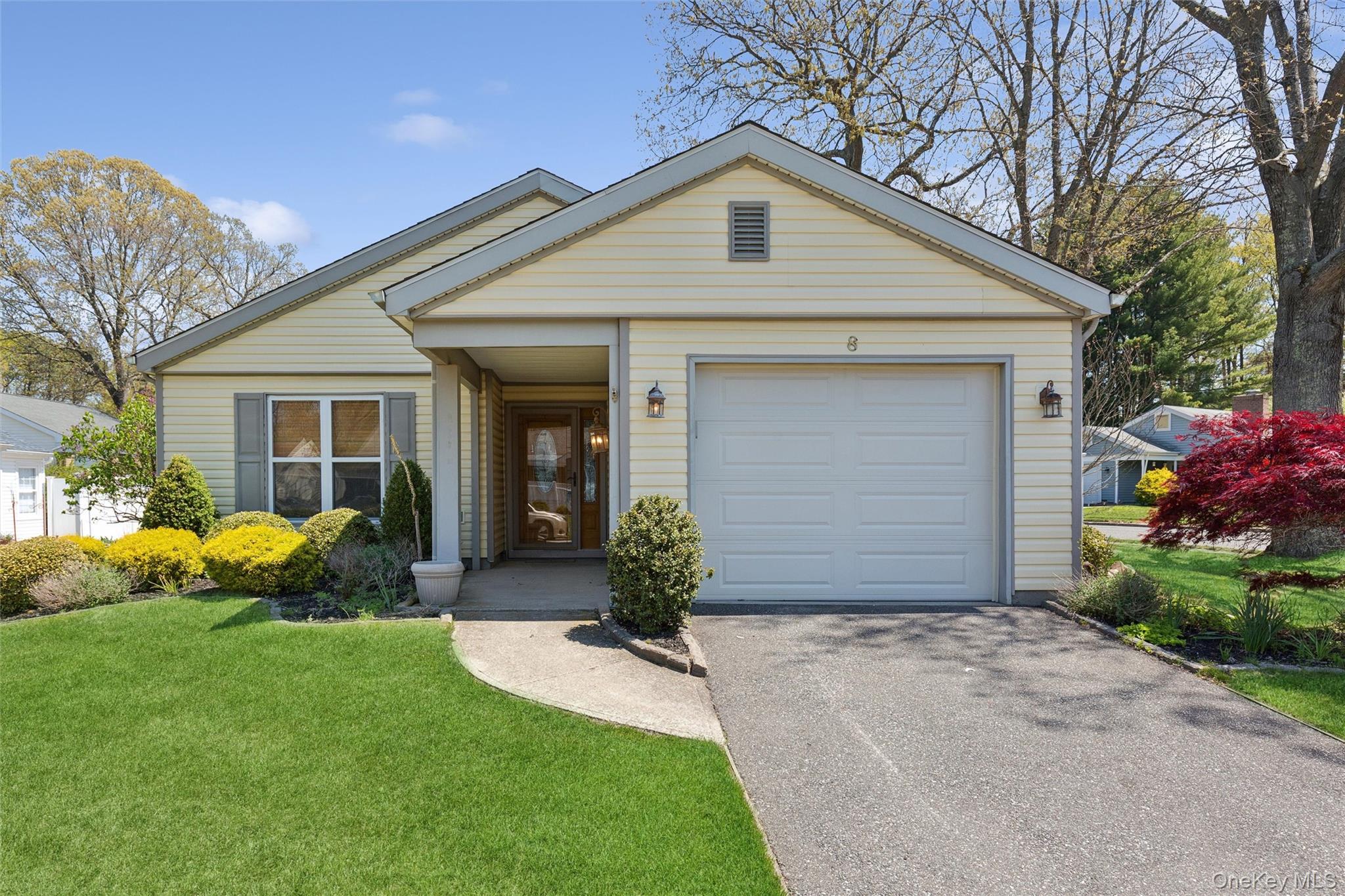 8 Coventry Court Ridge, NY 11961 - Photo 1 of 1 Front of home. Drive up garage with opener