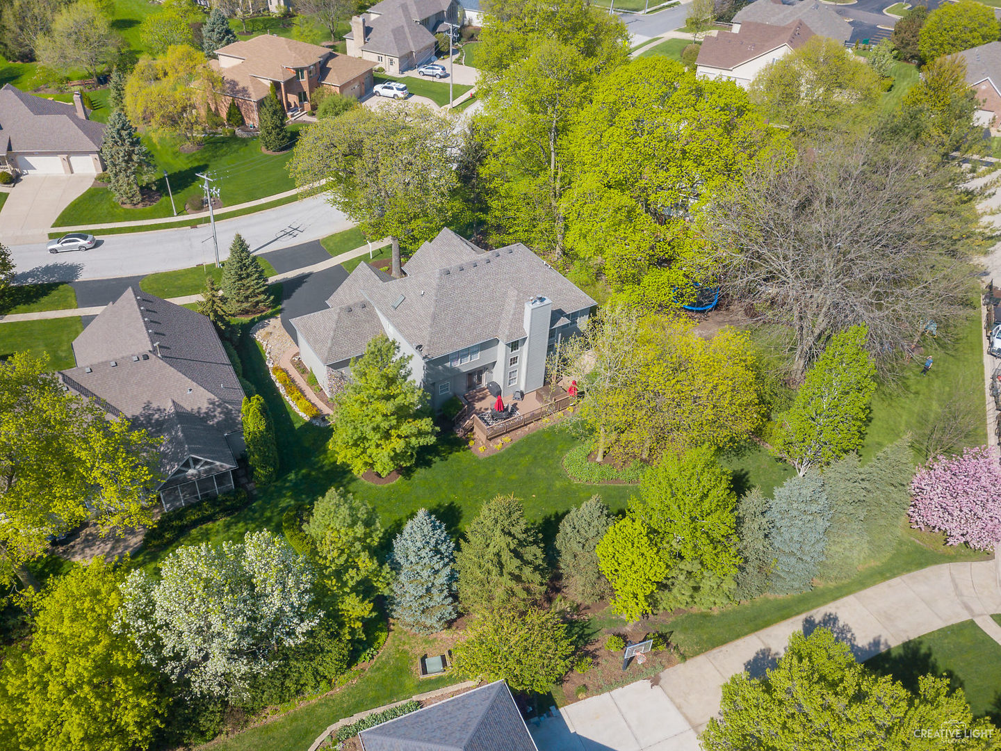 8 Winthrop New Road Sugar Grove, IL 60554 - Photo 34 of 38 an aerial view of a house with a yard
