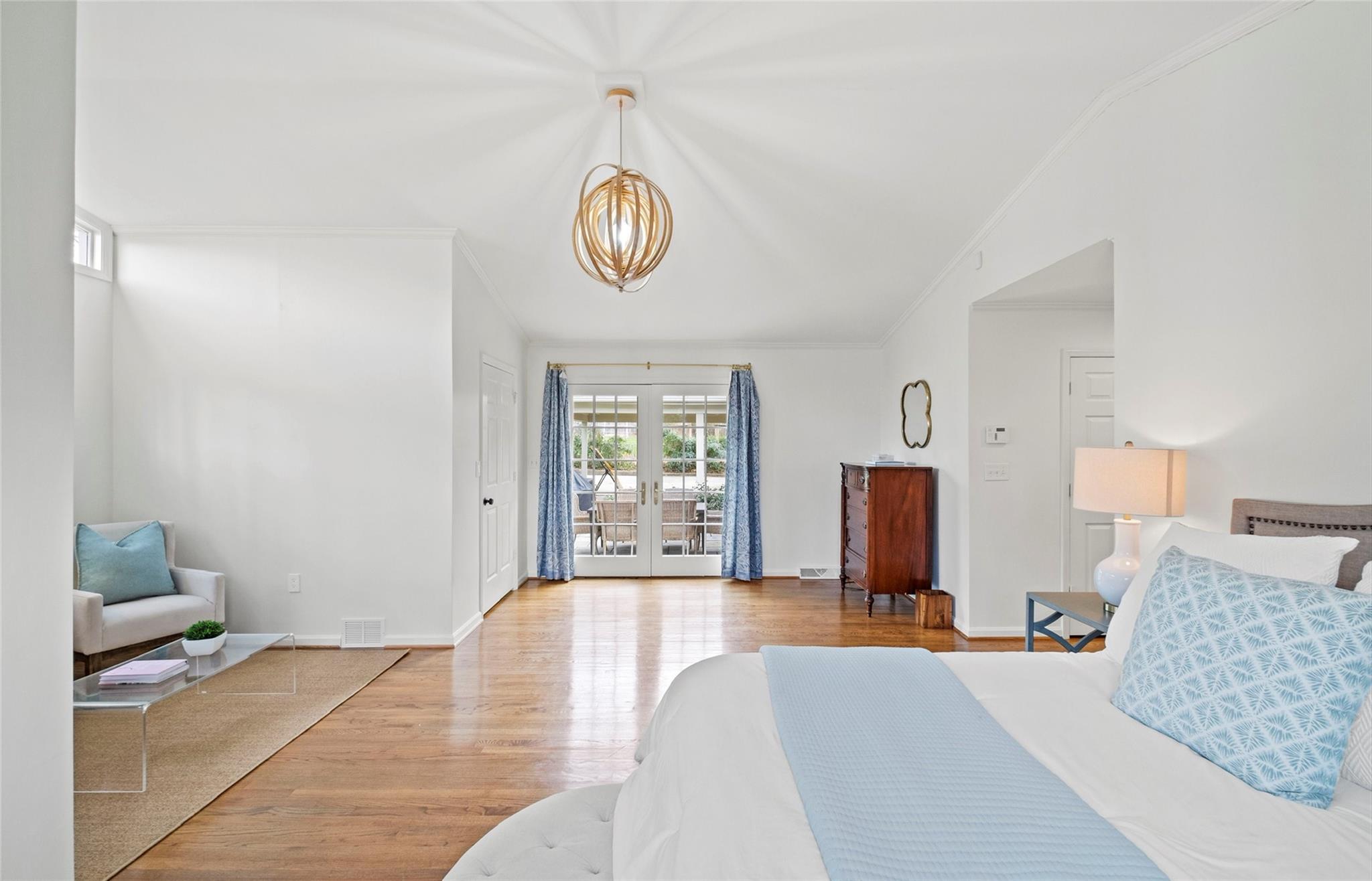 3136 Clarendon Road Charlotte, NC 28211 - Photo 35 of 47 a bedroom with a bed and a couch