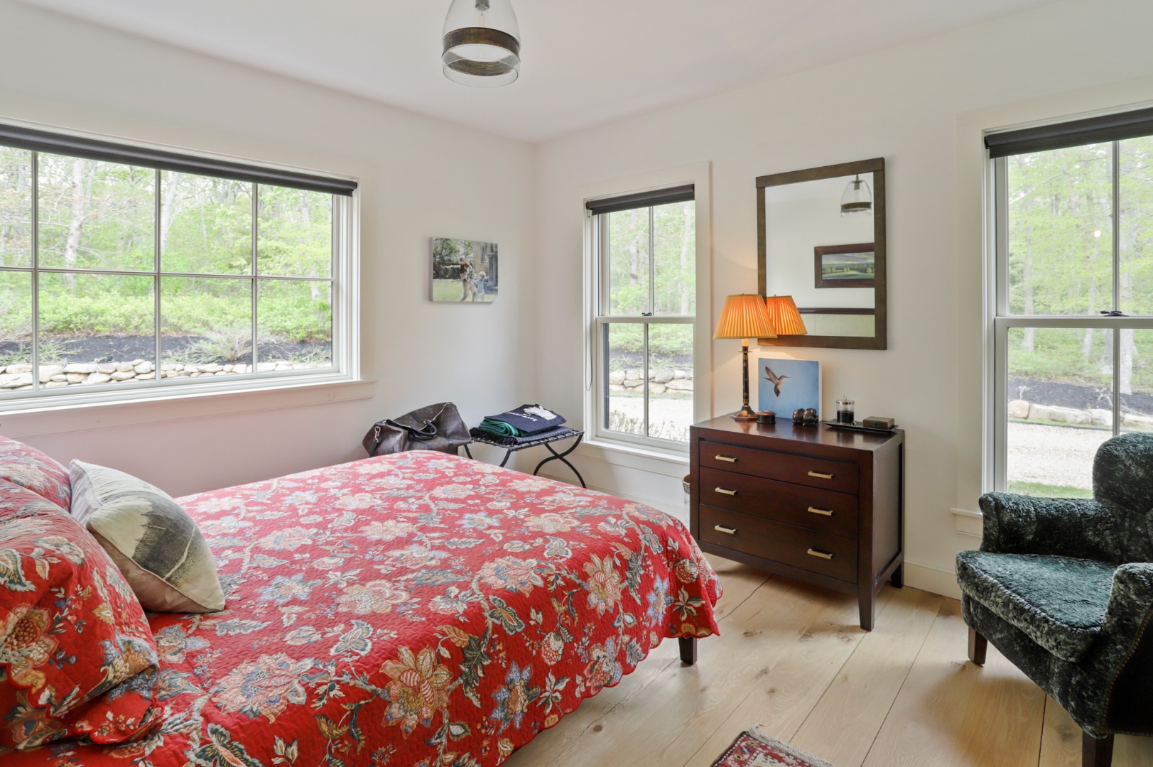 9 Ridge Hill Road Chilmark, MA 02535 - Photo 20 of 48 a bedroom with a bed window and dresser
