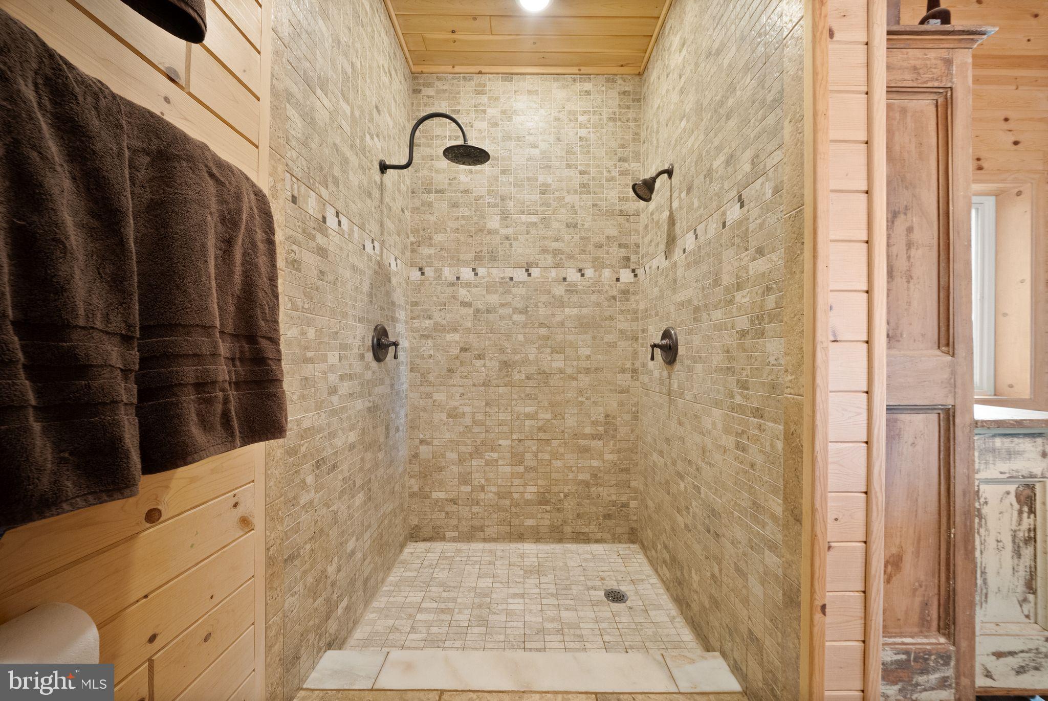 9551 Green Road Midland, VA 22728 - Photo 32 of 106 Huge walk in shower with dual heads