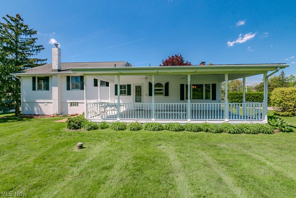 11560 Girdled Road Painesville, OH 44077 - Photo 24 of 24 Rear view of home with the spacious covered deck.